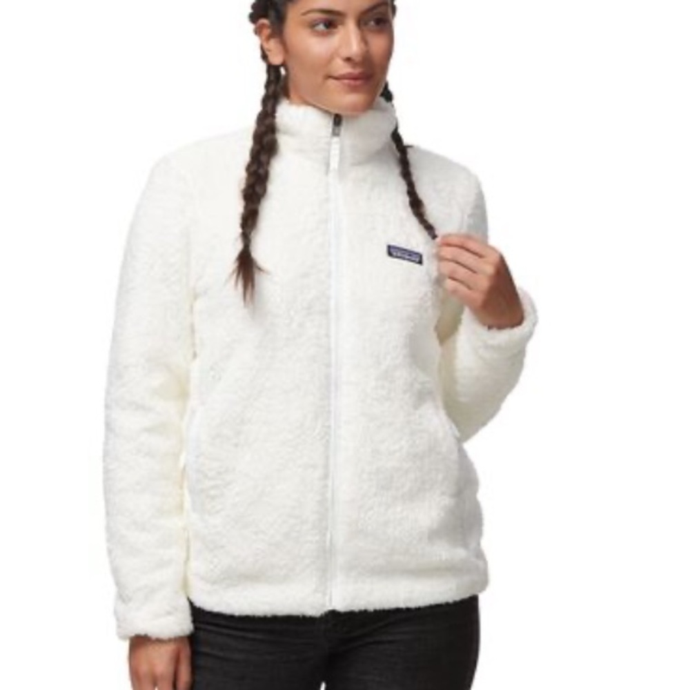 Patagonia Women's Los Gatos fleece Teddy Jacket white size large